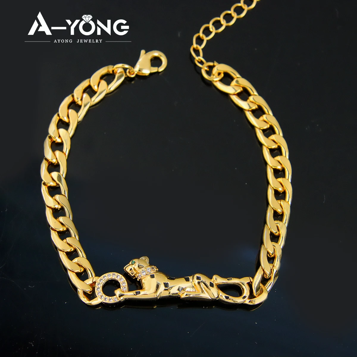 Latest Design Brass Cute Animated Jewelry Adjustable Gold Plated Bracelet Women Leopard Bracelet
Latest Design Brass Cute Animated Jewelry Adjustable Gold Plated Bracelet Women Leopard Bracelet