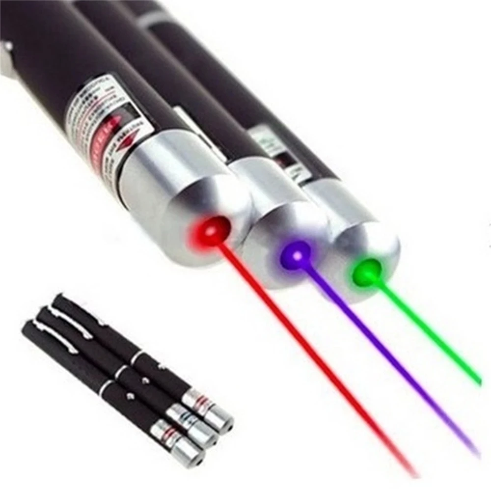 

5MW LED Laser Pet Cat Toy Red Dot Light Sight 530Nm 405Nm 650Nm Interactive Laser Pointer, Red,blue purple,green