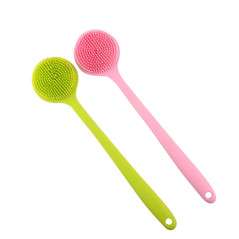 Durable Exfoliating Body Scrubber shower wash Massager Silicone Long Handle Back Bath Brush with Soft Bristles
Durable Exfoliating Body Scrubber shower wash Massager Silicone Long Handle Back Bath Brush with Soft Bristles