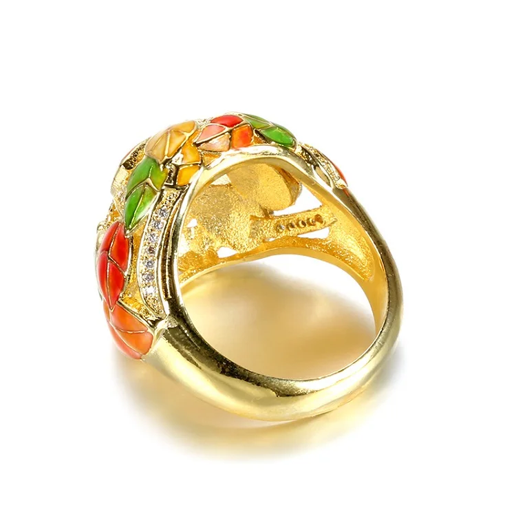 Factory direct designer retro classic color enamel ring gold-plated ladies ring
Factory direct designer retro classic color enamel ring gold-plated ladies ring