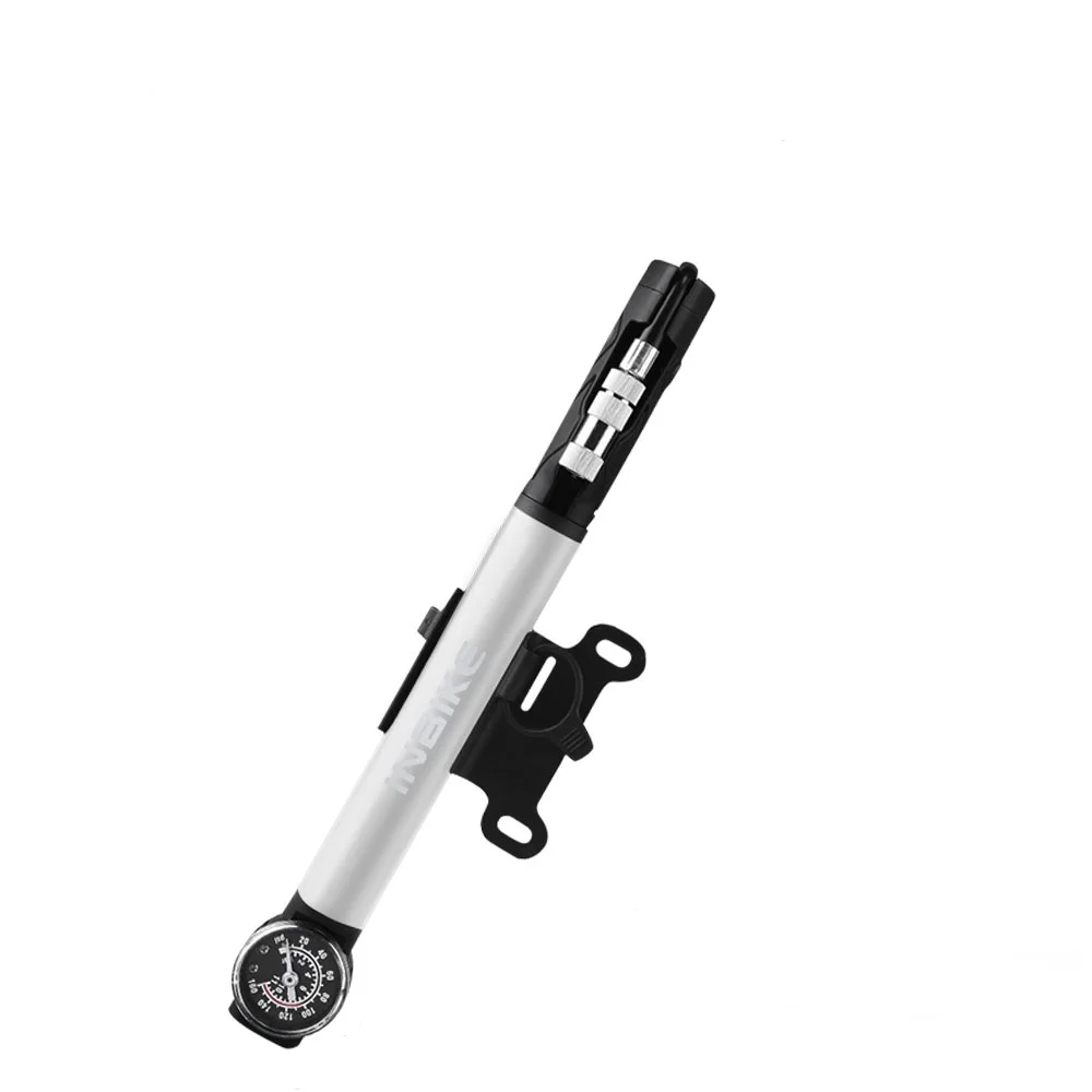 INBIKE Fashionable Portable Small Size Hand Using Mini Air Bicycle Pump With Gauge Pressure, Silver and black
INBIKE Fashionable Portable Small Size Hand Using Mini Air Bicycle Pump With Gauge Pressure, Silver and black