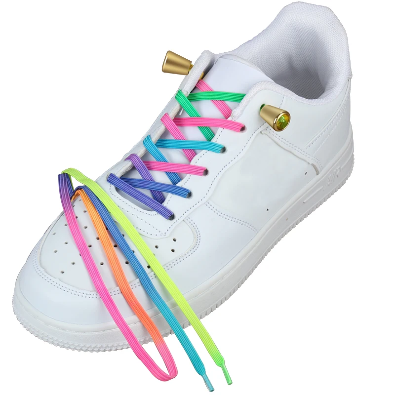 Rainbow Flat Elastic Shoelace No Tie Laces Custom Print Logo/Color Shoelace Lock shoe lace end clip sneaker laces aglets, Customized
Rainbow Flat Elastic Shoelace No Tie Laces Custom Print Logo/Color Shoelace Lock shoe lace end clip sneaker laces aglets, Customized