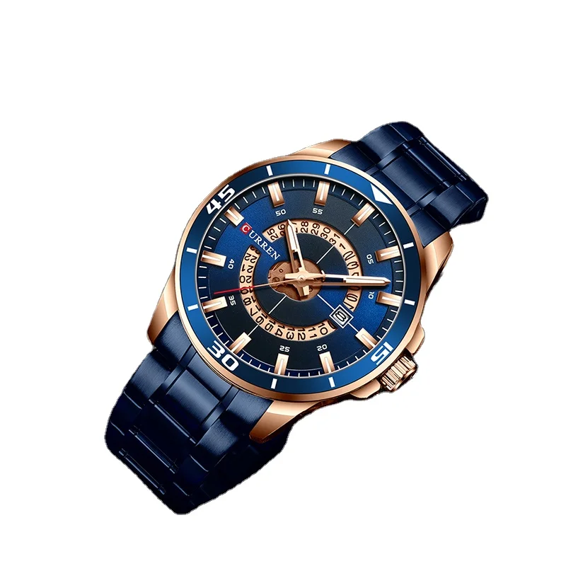CURREN Sport Men Watch Top Brand Luxury Gold Military Business Waterproof Male Clock Stainless Steel Quartz Man Wristwatch 8359, 5colors for choice
CURREN Sport Men Watch Top Brand Luxury Gold Military Business Waterproof Male Clock Stainless Steel Quartz Man Wristwatch 8359, 5colors for choice