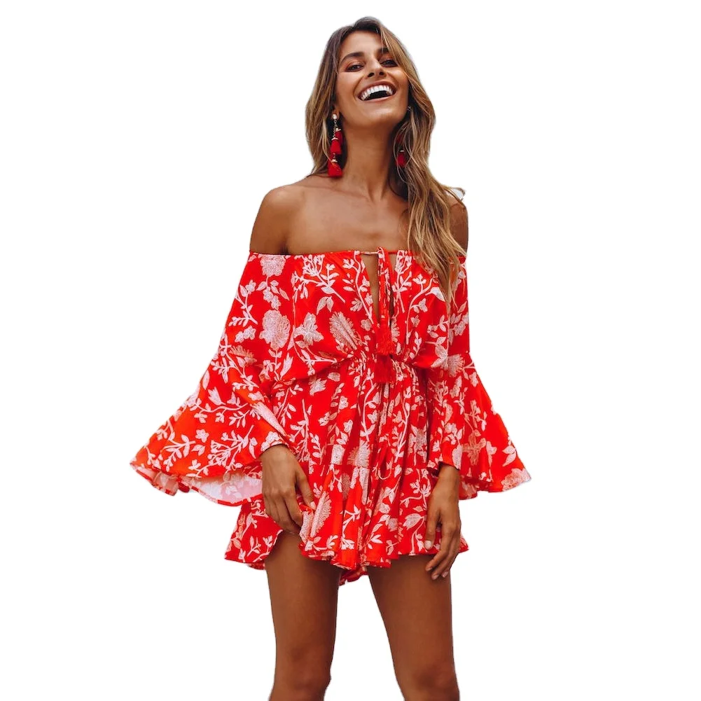 Summer bright floral print women's bandage one line neck gentle wind brassiere Ruffle one-piece shorts, Customized color
Summer bright floral print women's bandage one line neck gentle wind brassiere Ruffle one-piece shorts, Customized color