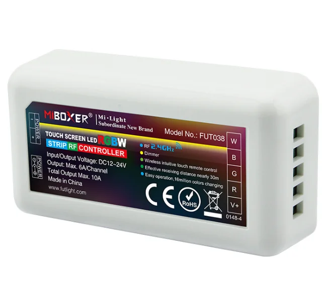Mi Light RGBW Controller FUT096 FUT038 12V 24V 4 Zone Touch Remote FUT096 RGBW Strips Controller FUT038
Mi Light RGBW Controller FUT096 FUT038 12V 24V 4 Zone Touch Remote FUT096 RGBW Strips Controller FUT038