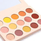 15 Colors Available Multi-Color Natural Mineral Private Label Makeup Cosmetics Glitter eye shadow with logo