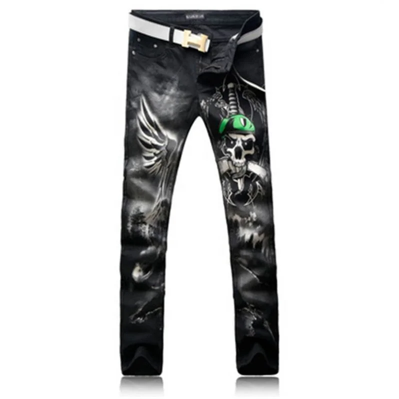 Voogue Wholesale High Quality Black jeans Men Fashion Casual Printed Pencil Pants Autumn motorcycle Pants Hot Style Men's Jeans, Customized color
Voogue Wholesale High Quality Black jeans Men Fashion Casual Printed Pencil Pants Autumn motorcycle Pants Hot Style Men's Jeans, Customized color