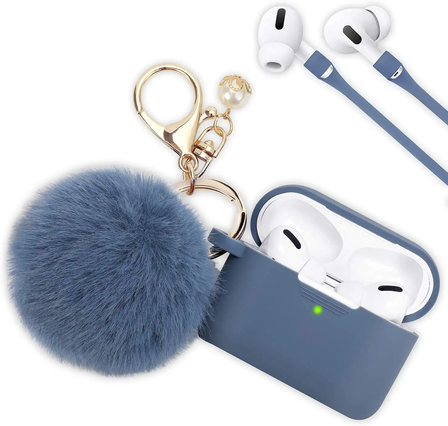 2020 Fashion Luxury Cute Silicone Soft Protective Case with Fluffy Pom Pom Fur Ball Keychain for Airpod pro case, Various colors for you choose
2020 Fashion Luxury Cute Silicone Soft Protective Case with Fluffy Pom Pom Fur Ball Keychain for Airpod pro case, Various colors for you choose