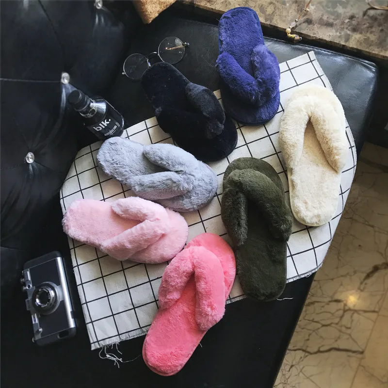 Factory Supply Fashion Woman Fluffy Slippers Warm Soft Furry Faux Fur Flip Flops For Lady, As picture
Factory Supply Fashion Woman Fluffy Slippers Warm Soft Furry Faux Fur Flip Flops For Lady, As picture