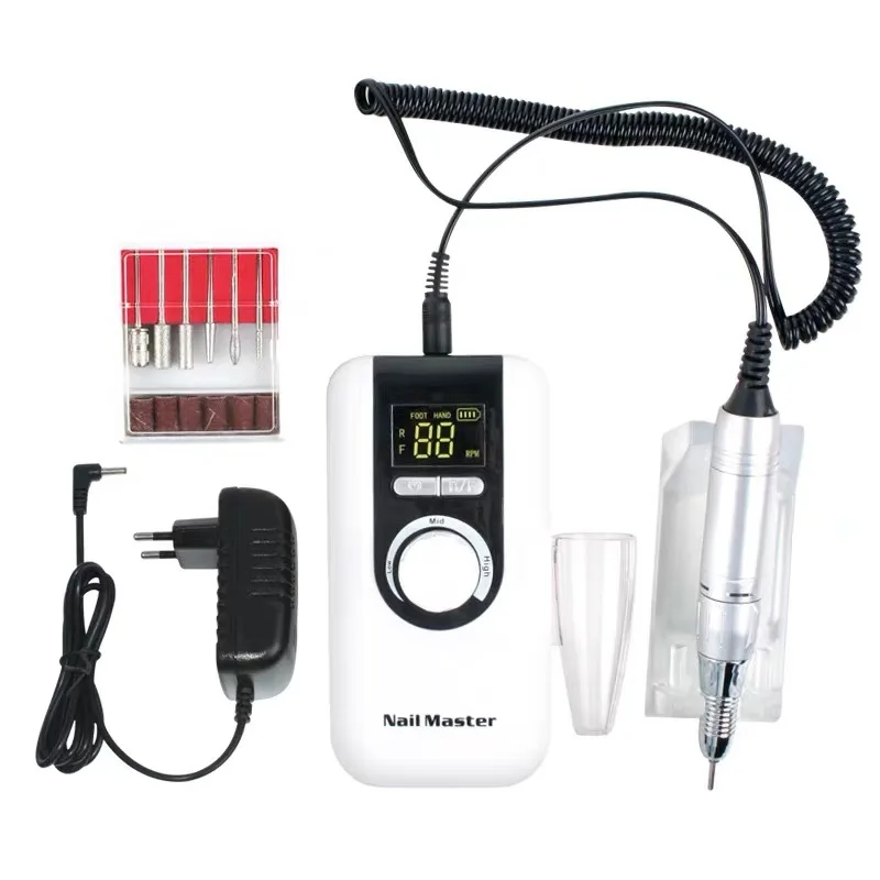 Cordless wireless OEM portable nail master electric e file acrylic nail drill 35000rpm grinding machine
Cordless wireless OEM portable nail master electric e file acrylic nail drill 35000rpm grinding machine