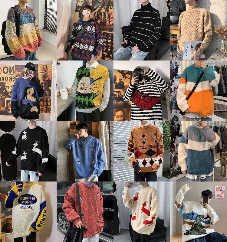 Sweaters Autumn Winter Knit Cashmere Mens Pullover Cotton Computer Oem Customized
Sweaters Autumn Winter Knit Cashmere Mens Pullover Cotton Computer Oem Customized
