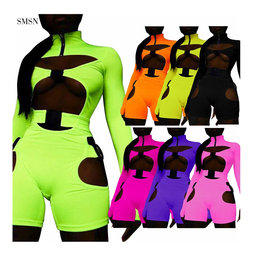 BEAUTY Hot Selling Long Sleeve Sexy Hollow Out Solid Color Short One Piece Bodysuit Women Jumpsuits And Rompers
BEAUTY Hot Selling Long Sleeve Sexy Hollow Out Solid Color Short One Piece Bodysuit Women Jumpsuits And Rompers