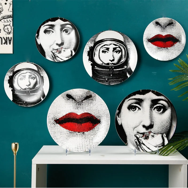Nordic style character restaurant home decoration 10 inch hanging plate ceramic art nordic plate restaurant, Customized color
Nordic style character restaurant home decoration 10 inch hanging plate ceramic art nordic plate restaurant, Customized color