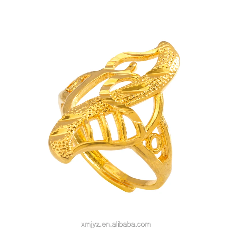 Korean Version Of The Ring Brass Gold-Plated Open Flower Ring Texture Personality Ins Wind Ring Female
Korean Version Of The Ring Brass Gold-Plated Open Flower Ring Texture Personality Ins Wind Ring Female