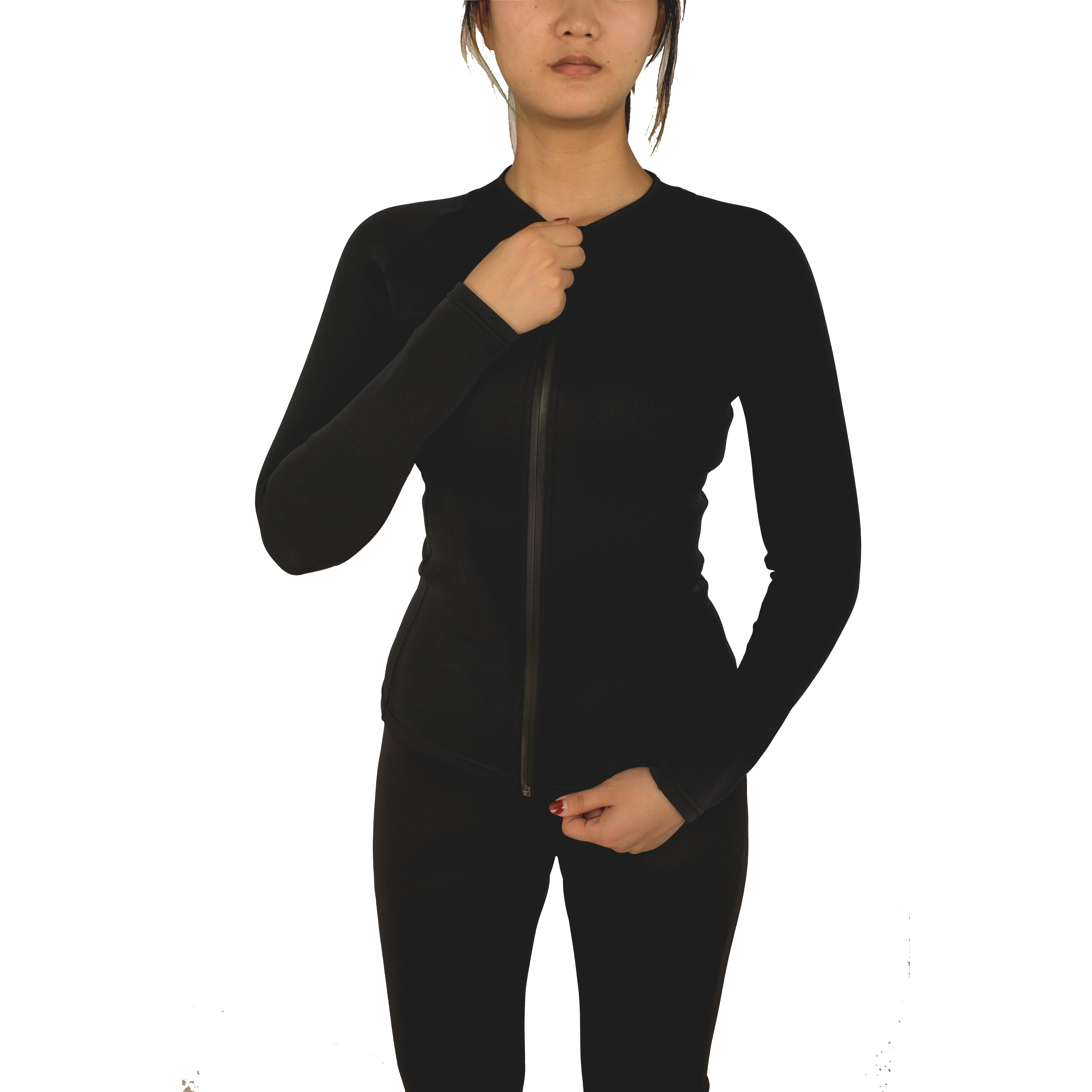 YIHENG OEM Women Jacket Tops Neoprene Workout Hot Sweat Body Shaper Sauna Suits with Long Sleeve
YIHENG OEM Women Jacket Tops Neoprene Workout Hot Sweat Body Shaper Sauna Suits with Long Sleeve
