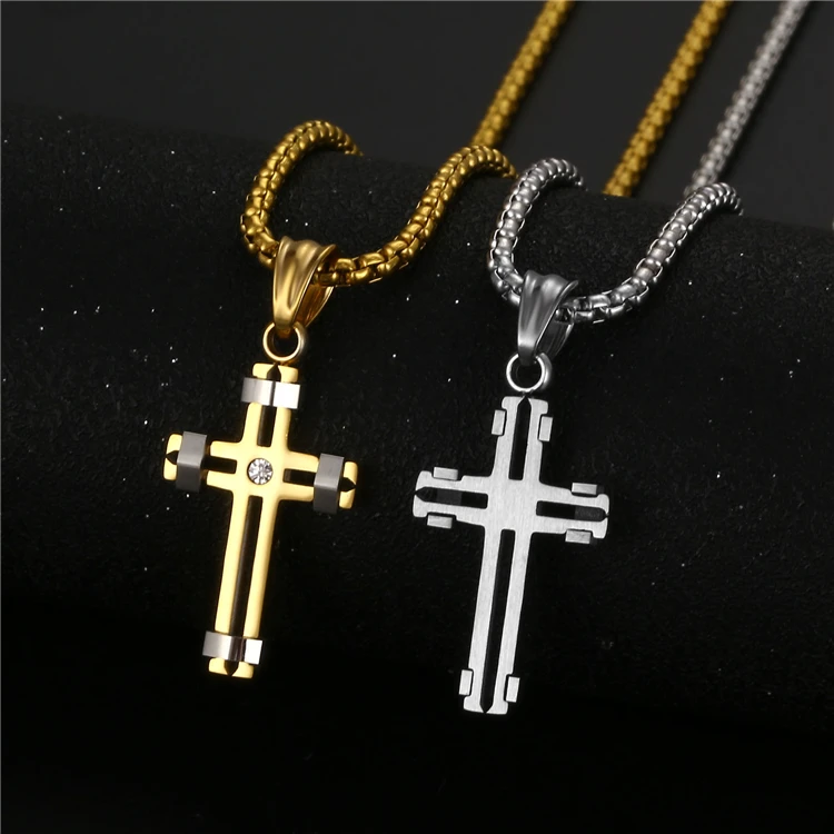 18k Gold Plated Religious statement necklace Cross Pendant Crystal Stone Hollow Stainless Steel Cross Pendant Necklace
18k Gold Plated Religious statement necklace Cross Pendant Crystal Stone Hollow Stainless Steel Cross Pendant Necklace