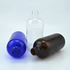 Cobalt Blue Boston Round 16oz Kombucha Glass Bottle with Silver Metal Cap for Juice