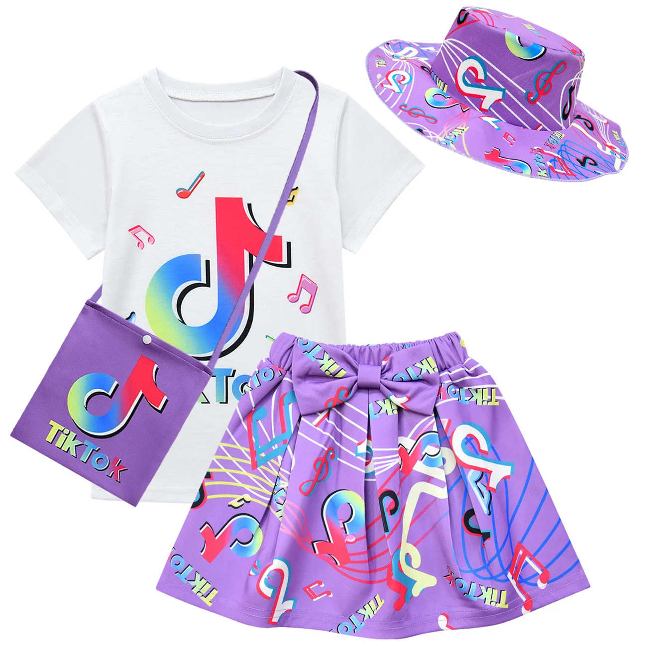 Cartoon Tiktok Pattern Square Bag Little Girls Purses 4 Piece Tik Tok Kids Clothes Hat and Purse Mini Purses and Handbags, 9 color
Cartoon Tiktok Pattern Square Bag Little Girls Purses 4 Piece Tik Tok Kids Clothes Hat and Purse Mini Purses and Handbags, 9 color