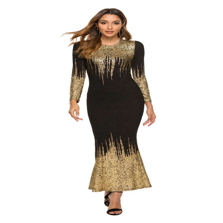 2020 dresses women lady elegant evening dresses Bronzed printed slim plus size evening dresses, Customized color/as show
2020 dresses women lady elegant evening dresses Bronzed printed slim plus size evening dresses, Customized color/as show