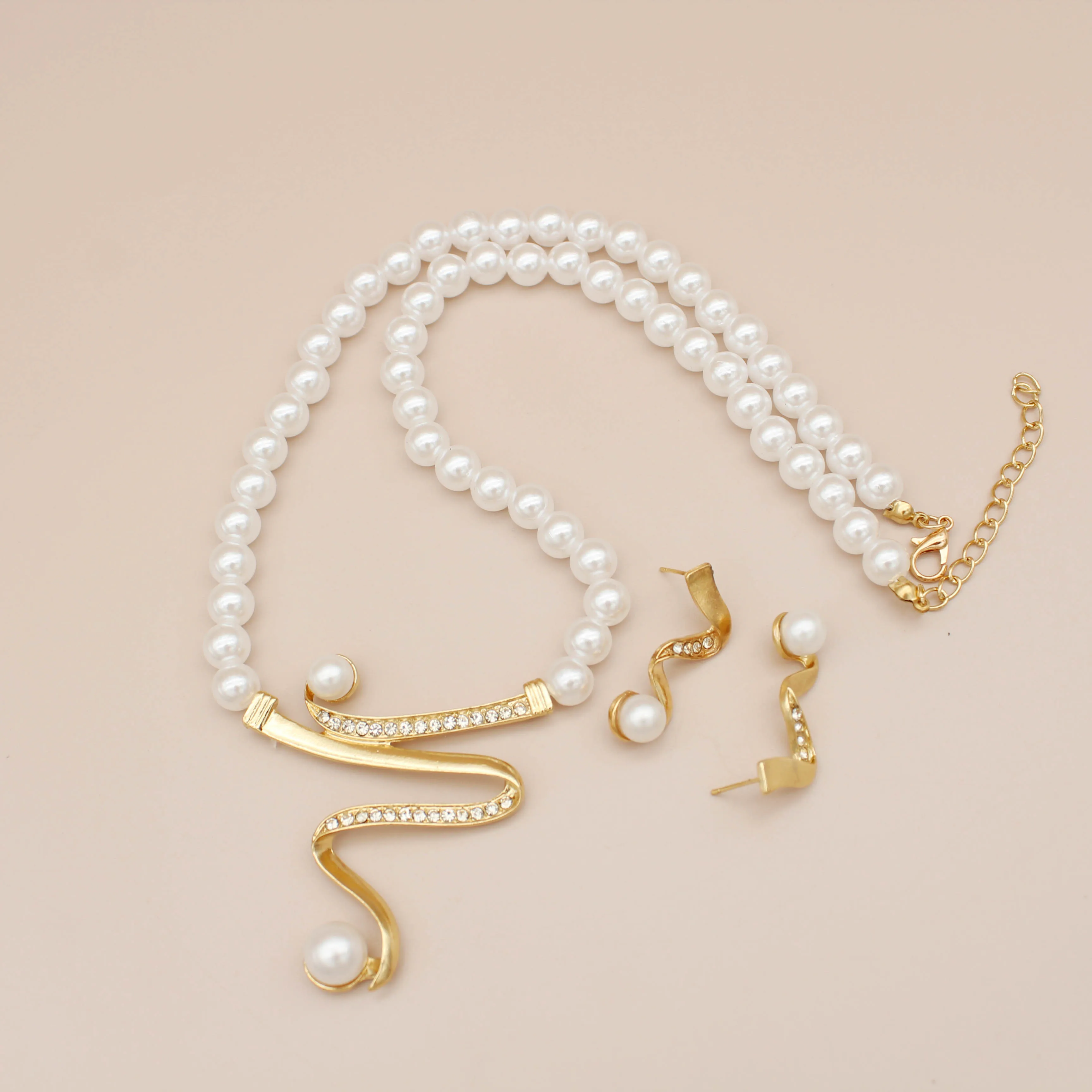 Jachon Vintage Simulated Pearl Jewelry Sets For Women Wedding Bridal Crystal Necklace Earrings Gold Color African Set
Jachon Vintage Simulated Pearl Jewelry Sets For Women Wedding Bridal Crystal Necklace Earrings Gold Color African Set