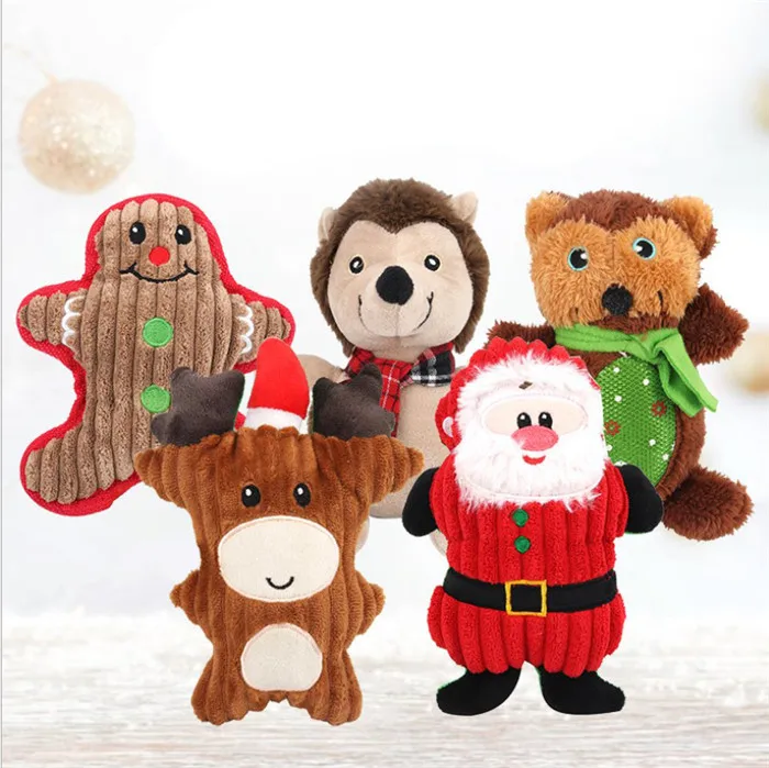 Strong Durable Plush Indestructible Interactive Squeak Pet Dog Toy Christmas, As photo
Strong Durable Plush Indestructible Interactive Squeak Pet Dog Toy Christmas, As photo