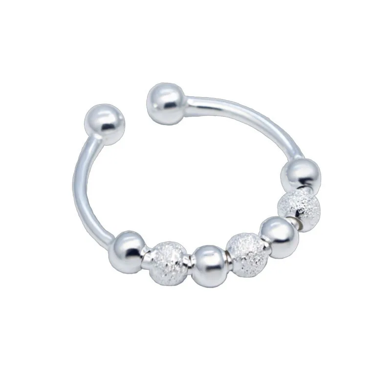 2021 Fashion Hot Sale Opening Rings Wedding Portability Rotate Beaded Silver Adjustable Rings for Women
2021 Fashion Hot Sale Opening Rings Wedding Portability Rotate Beaded Silver Adjustable Rings for Women