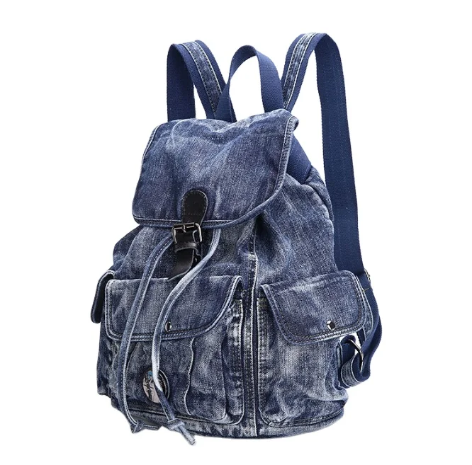 Hot new Korean college fashion women's bag denim multi-functional backpack denim bag
Hot new Korean college fashion women's bag denim multi-functional backpack denim bag