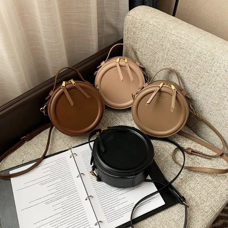 Solid Color Round Circle Vintage Purses And Handbags PU Leather Korean Simple Customize Logo Fashion Women Bag, Black khaki brown coffee
Solid Color Round Circle Vintage Purses And Handbags PU Leather Korean Simple Customize Logo Fashion Women Bag, Black khaki brown coffee