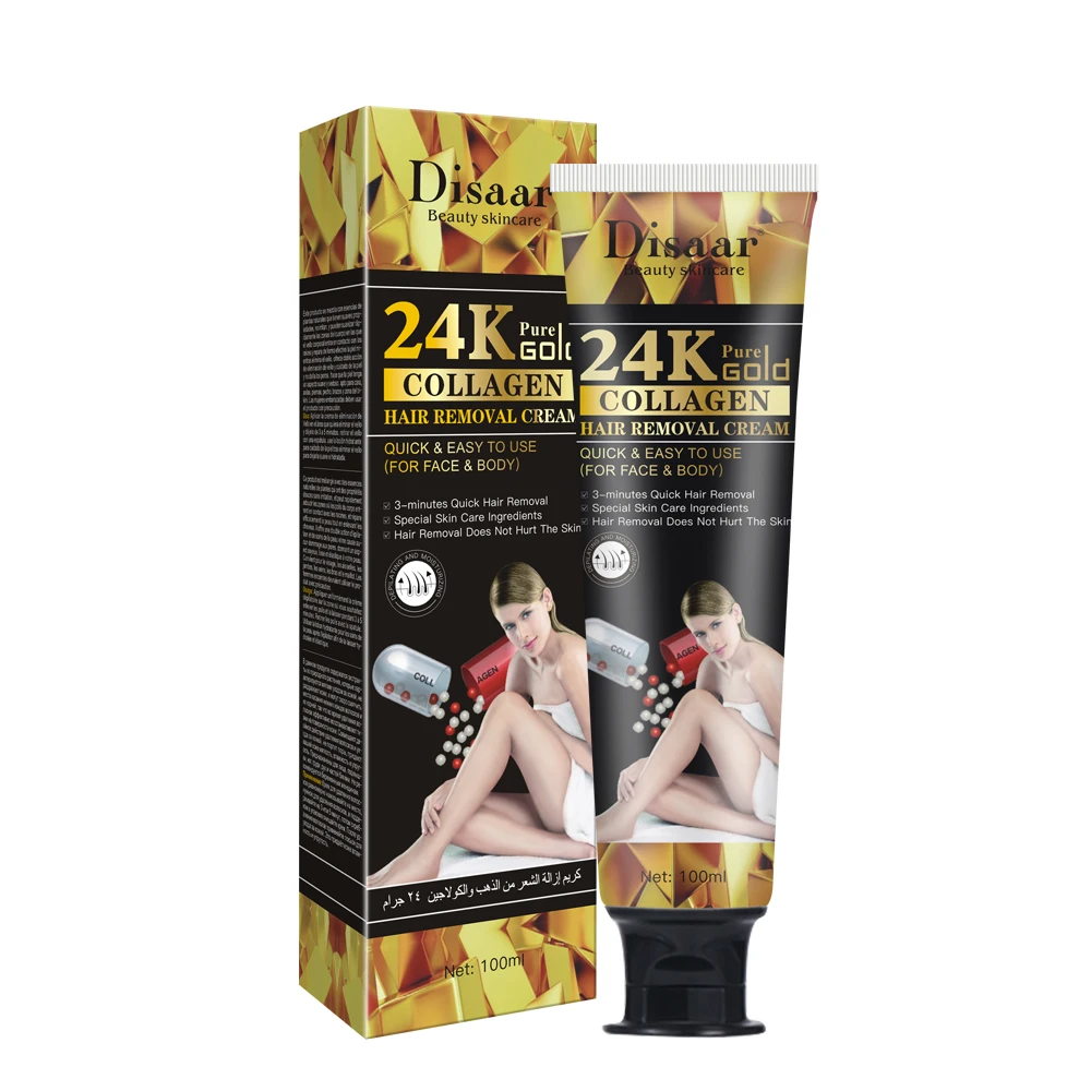 Hot Sale Removal Cream 24K Gold Collagen Depilatory Hair Removal Cream Legs & Body Female
Hot Sale Removal Cream 24K Gold Collagen Depilatory Hair Removal Cream Legs & Body Female