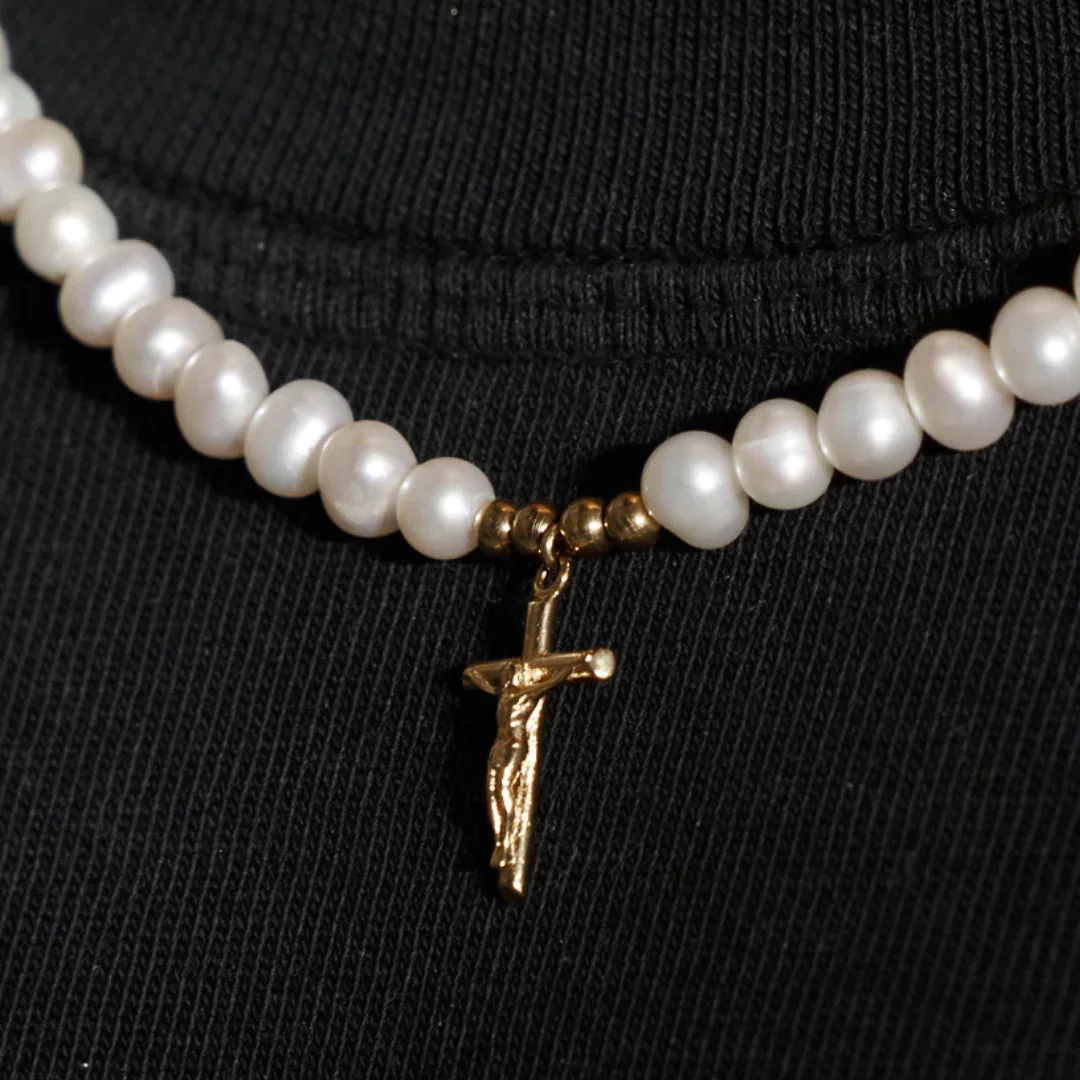Trendy Stainless Steel Statement Jewelry Set Gold Plated Mens Compass Pearl Pendant Chain Choker Crucifix Pearl Necklace
Trendy Stainless Steel Statement Jewelry Set Gold Plated Mens Compass Pearl Pendant Chain Choker Crucifix Pearl Necklace
