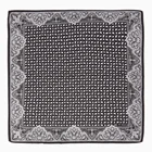 Screen Print Polyester Paisley Pattern Custom Print Square Pocket