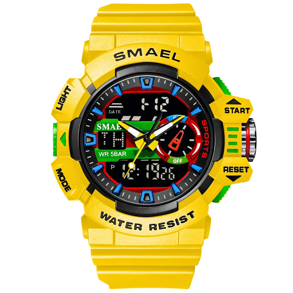 SMAEL watch 8043 in dual display watches men waterproof led sports digital military watch, 8 colors
SMAEL watch 8043 in dual display watches men waterproof led sports digital military watch, 8 colors