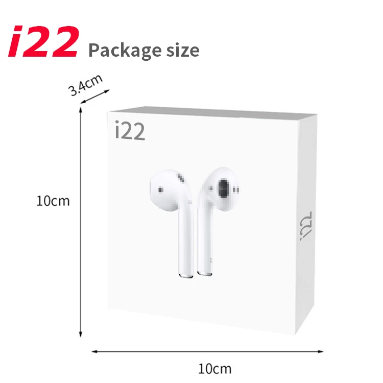 Original New i22 TWS Mobile Phone Handfree True headphone Bluetooth 5.0 Earphone TWS i23 Mini Stereo Wireless Earbuds - ANKUX.COM