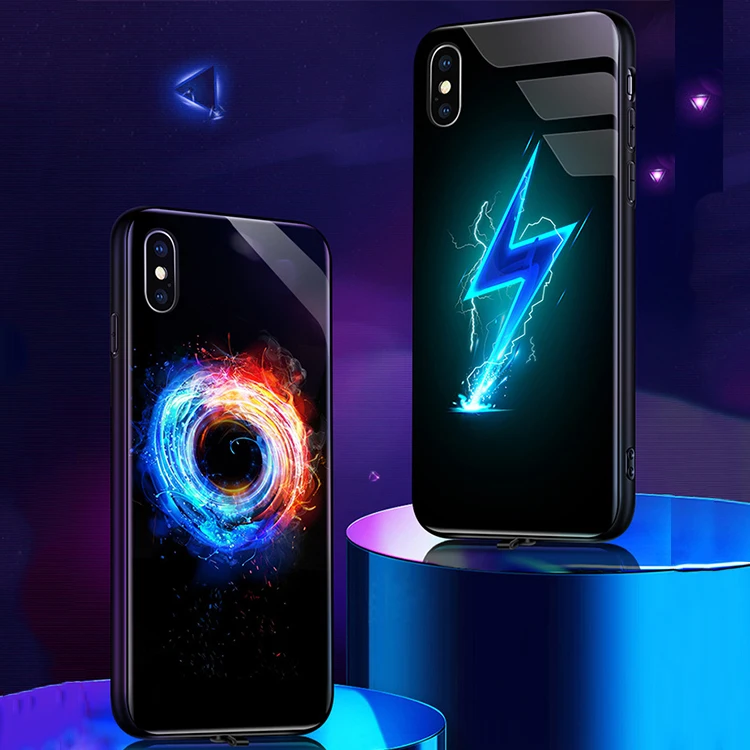 2020 Luxury LED Light Up Phone Case for iPhone 11 Pro Max Luminous Tempered Glass LED Cell Phone Case, Luxury color
2020 Luxury LED Light Up Phone Case for iPhone 11 Pro Max Luminous Tempered Glass LED Cell Phone Case, Luxury color