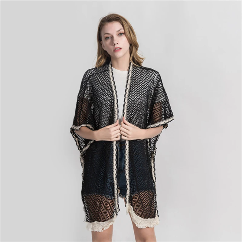 Fashionable New Wave Pattern Hollow Out Lace Long Sun Proof Swimsuit Coat Women Summer Bikini Cardigan, Multi-colors or customized
Fashionable New Wave Pattern Hollow Out Lace Long Sun Proof Swimsuit Coat Women Summer Bikini Cardigan, Multi-colors or customized
