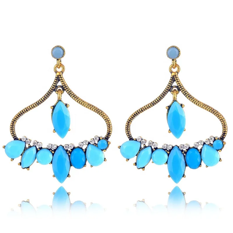 Wholesale womens fashion colorful resin stone gold plated alloy alloy earrings jewelry
Wholesale womens fashion colorful resin stone gold plated alloy alloy earrings jewelry