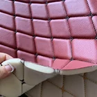 Embroidery Leather with Sponge Foam Material in Roll