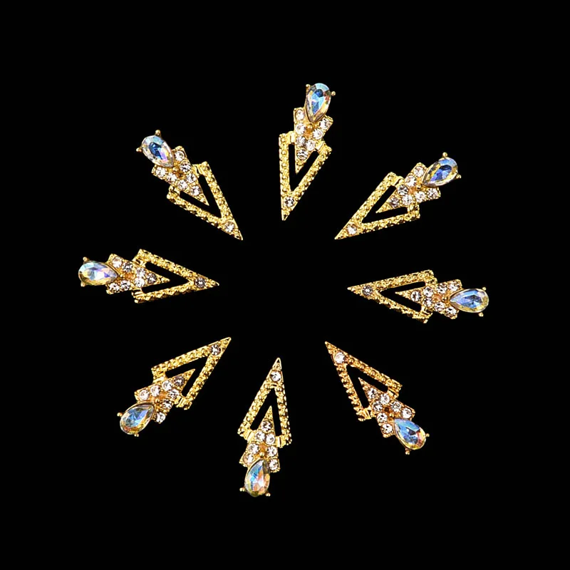 20pcs/pack Diamond Inlay Gold Plating Metal Nail Jewels Rhinestone Decoration Nail Art Jewels for Nails DIY Manicure, Coloful nail painting
20pcs/pack Diamond Inlay Gold Plating Metal Nail Jewels Rhinestone Decoration Nail Art Jewels for Nails DIY Manicure, Coloful nail painting