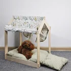 Contemporary Design Top Quality Plywood Dog Tent Manor Indoor Cat House Washable with Soft Bed for Small Dog