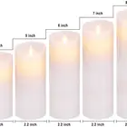 LED Moving Wick Flameless Candles Set, Small Diameter Real wax candle, 2020 hot sale items