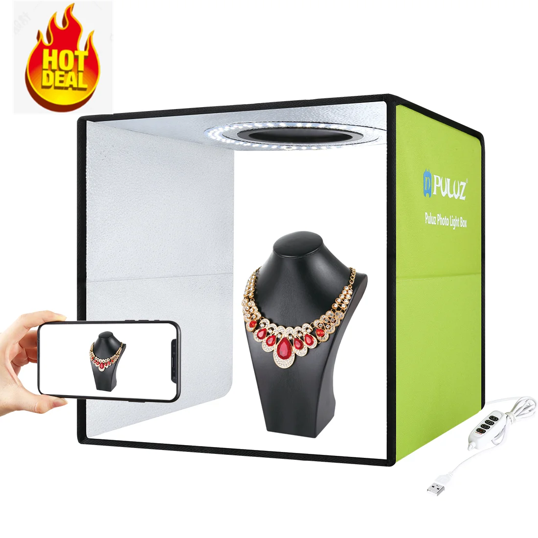 Trend Products 2021 LED Light Box 30cm Puluz Led Ring Light Soft Box Shooting Tent Photo Studio Box Photography Kit accessories
Trend Products 2021 LED Light Box 30cm Puluz Led Ring Light Soft Box Shooting Tent Photo Studio Box Photography Kit accessories