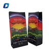 Colorful printing side gusset aluminum foil plastic flat bottom bags pouches for food packing