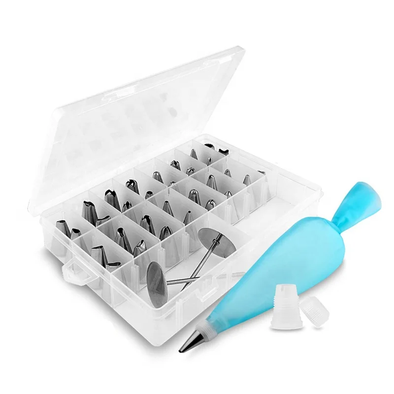 32pcs Styles Cake Decorating Russian Nozzles Cake Piping Kit DIY Cake Decorating Tool Kit, Silver
32pcs Styles Cake Decorating Russian Nozzles Cake Piping Kit DIY Cake Decorating Tool Kit, Silver