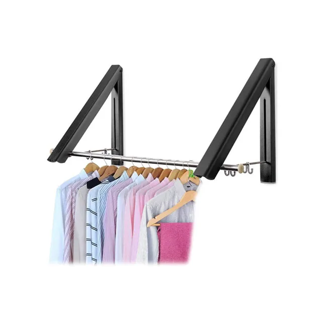Triangle Retractable Folding Wall Mounted Clothes Hanger Rack Heavy Duty Hanging Clothes Laundry Display Rack Clothes Rack, Silver,black
Triangle Retractable Folding Wall Mounted Clothes Hanger Rack Heavy Duty Hanging Clothes Laundry Display Rack Clothes Rack, Silver,black