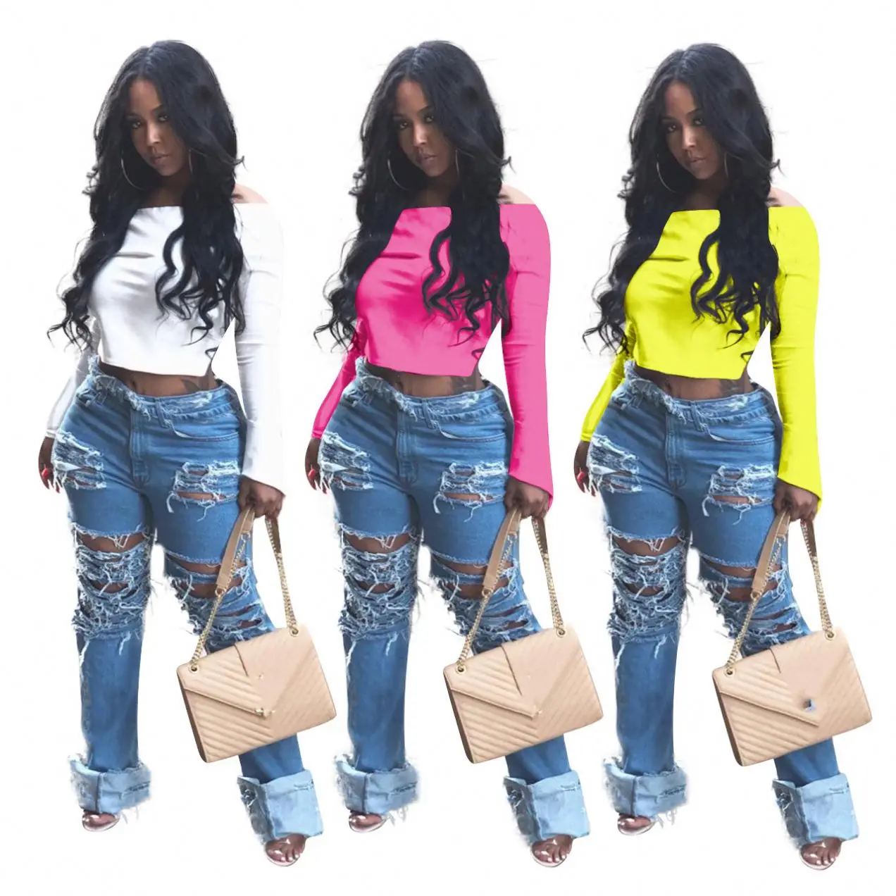 2020 Wholesale Patchwork Straight Jeans Flare Pant Denim Distressed Ripped Women's Jeans, Customized color
2020 Wholesale Patchwork Straight Jeans Flare Pant Denim Distressed Ripped Women's Jeans, Customized color