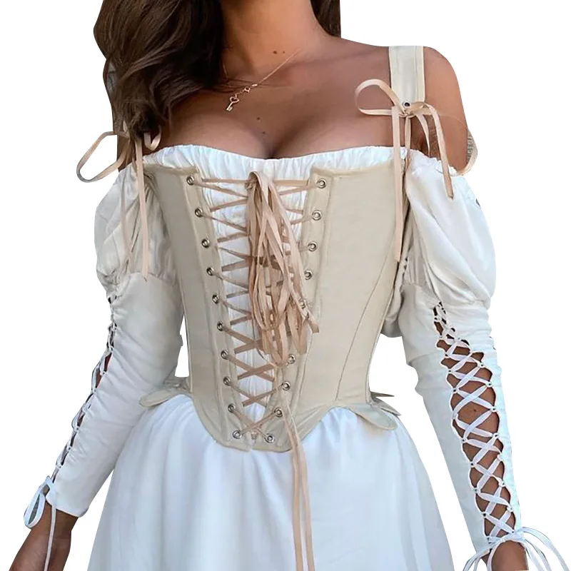 C0201TA8 Latest Women Apparel Sexy Solid Color Bandage Corset Top Off Shoulder Dress Sets
C0201TA8 Latest Women Apparel Sexy Solid Color Bandage Corset Top Off Shoulder Dress Sets