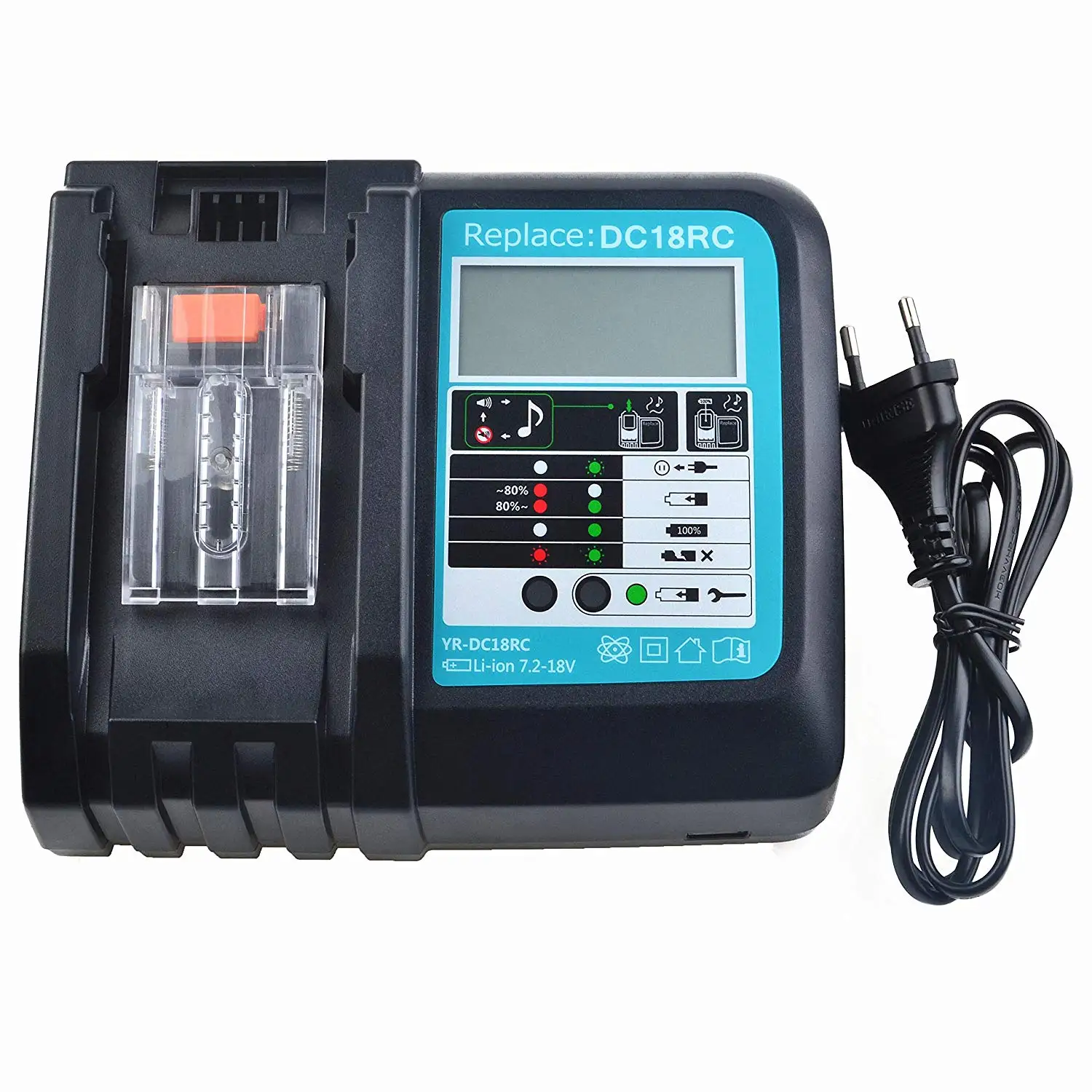 

18v lithium ion battery charger bl1840 bl1850 bl1860 bl1430 lxt400 power tools battery for 18v makita battery charger