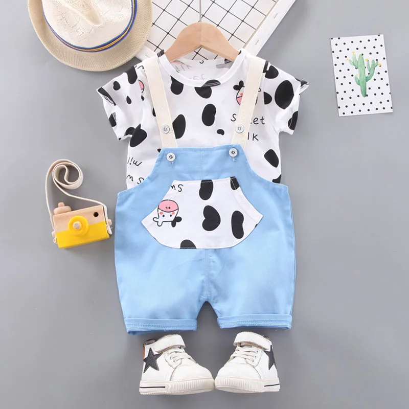 Boys, girls and babies short sleeve T shirt children's set infants and children's backpack shorts children's two-piece set, Picture shows
Boys, girls and babies short sleeve T shirt children's set infants and children's backpack shorts children's two-piece set, Picture shows