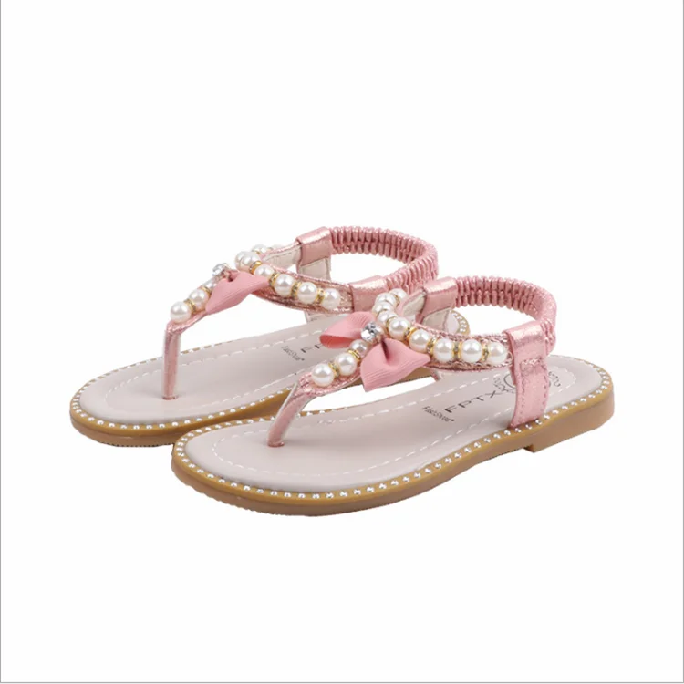 2020 Summer new fashion kids girls pearl flat sandals children's flip-toe beach shoes bowknot princess shoes
2020 Summer new fashion kids girls pearl flat sandals children's flip-toe beach shoes bowknot princess shoes