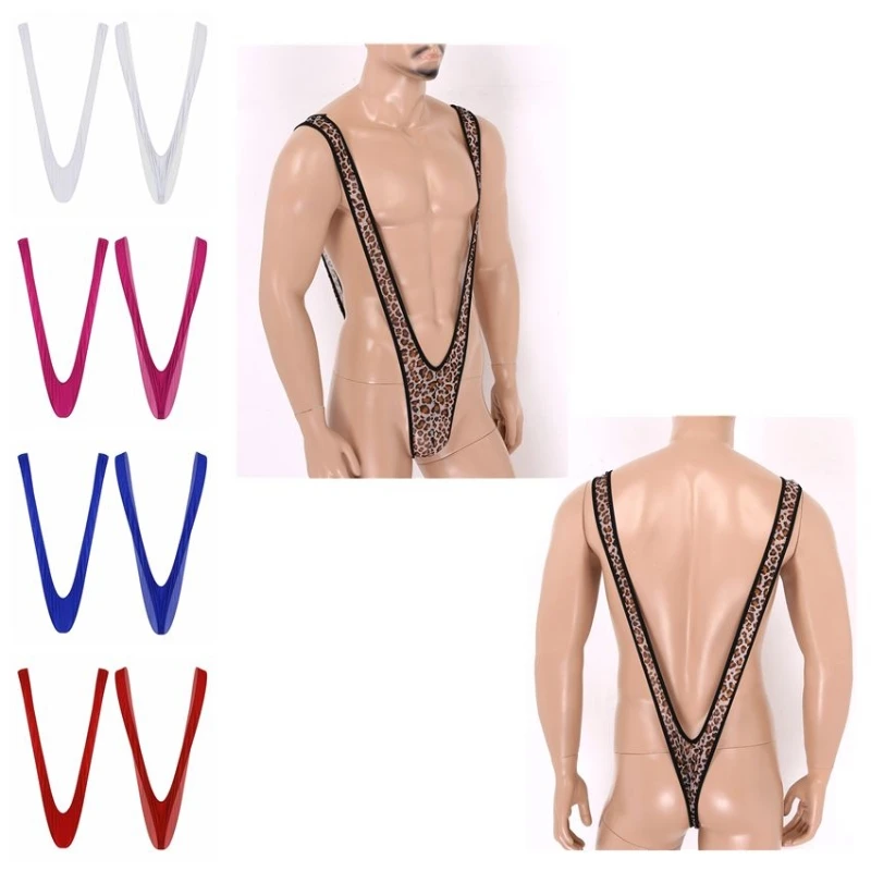 Wholesale One-piece Stretch Deep V-shaped Mankini Y Back Leopard Jockstrap Singlet Leotard Underwear
Wholesale One-piece Stretch Deep V-shaped Mankini Y Back Leopard Jockstrap Singlet Leotard Underwear